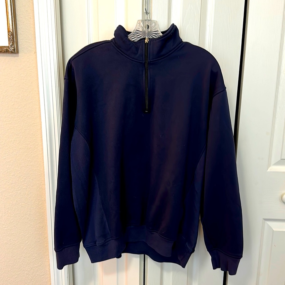 Ashworth | Navy blue quarter zip sweater shirt